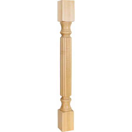 Hardware Resources 3-1/2" Wx3-1/2"Dx35-1/2"H Rubberwood Reed Post P2RW